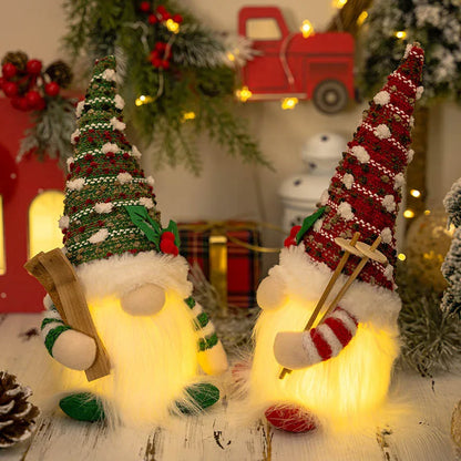 Glow Gnome Christmas Faceless Doll