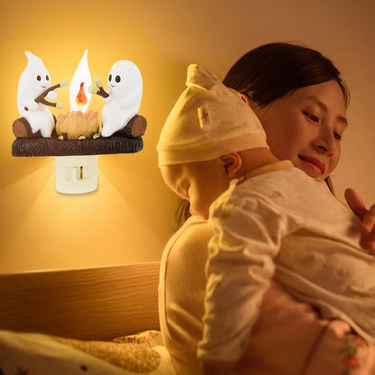 Ghost Campfire Flickering Night Light