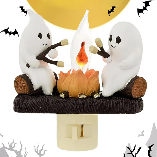 Ghost Campfire Flickering Night Light